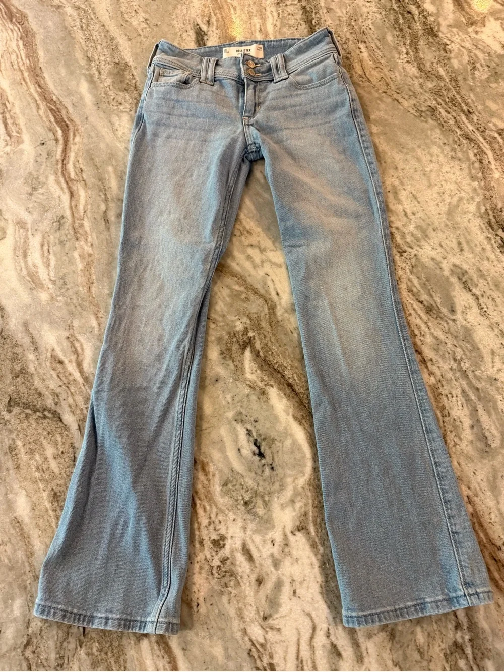 Hollister Light Blue Low Rise Boot Cut Women's Jeans Size 00 W24
